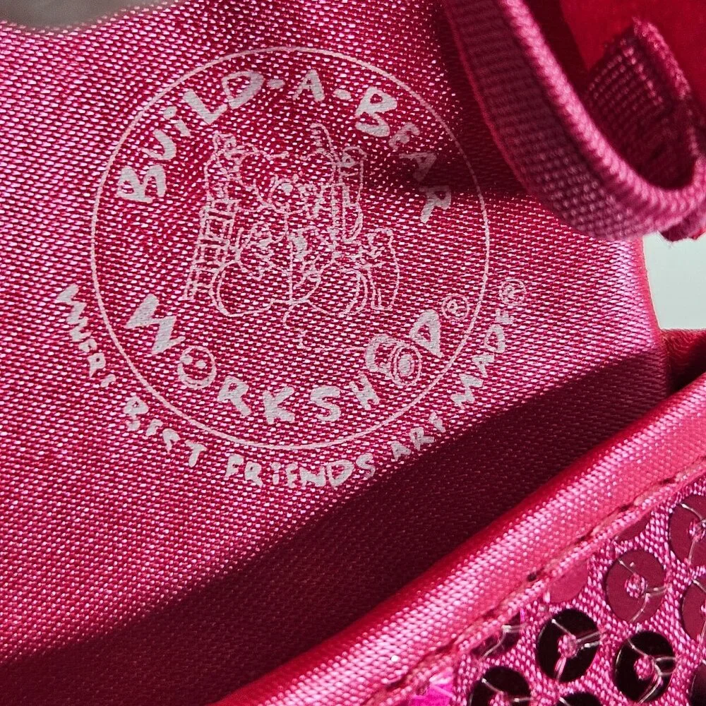 Build A Bear Pink Sandals‎ Shoes 2 Pair & Bag Sequined Sandals Purse Pink Shoes